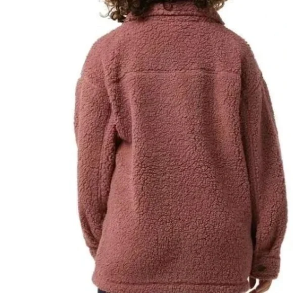 32 Degrees Heat Sherpa Shacket Cozycore Hygge M/L Shacket Loungewear Fall Winter - Picture 3 of 12